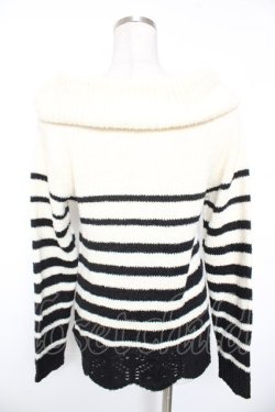 画像2: axes femme / ボーダーニット M 生成り Y-26-01-01-026-AX-TO-SZ-ZY