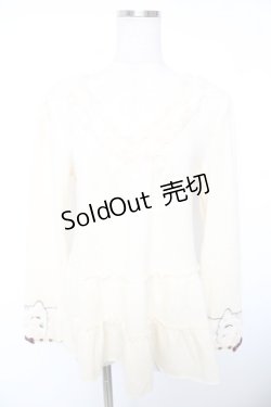 画像1: axes femme / 袖ねこファーニット M 生成り Y-26-01-01-028-AX-TO-SZ-ZY