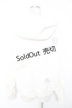 画像2: axes femme / ランダムパリ刺繍フーディー F 生成り Y-26-01-01-031-AX-TO-SZ-ZI