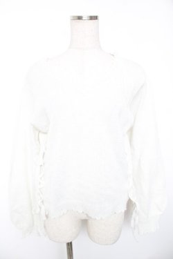 画像1: axes femme / シルバーラメシアーニット F 白 Y-26-01-01-032-AX-TO-SZ-ZY