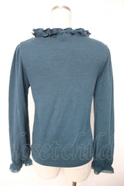 画像2: axes femme / ビジューニットトップス F Ｂグリーン Y-26-01-01-037-AX-TO-SZ-ZY