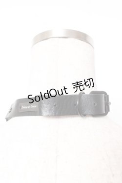 画像2: Moi-meme-Moitie / クロスロゴスパイクチェーンチョーカー  黒 Y-26-01-05-005-MO-AC-SZ-ZY