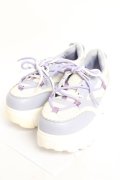 axes femme POETIQUE / 切替え厚底スニーカー L ラベンダー Y-26-01-05-043-AX-SH-SZ-ZY