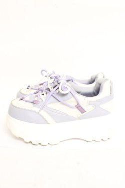 画像2: axes femme POETIQUE / 切替え厚底スニーカー L ラベンダー Y-26-01-05-043-AX-SH-SZ-ZY