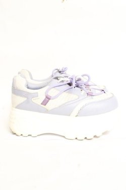 画像4: axes femme POETIQUE / 切替え厚底スニーカー L ラベンダー Y-26-01-05-043-AX-SH-SZ-ZY