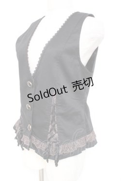 画像2: axes femme / バックレースベスト M 黒 Y-26-01-05-046-AX-TO-SZ-ZY