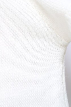 画像3: axes femme / リボン付き袖フリルニットワンピース F 白 Y-26-01-05-048-AX-OP-SZ-ZY