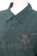 画像3: AXES-X / ローズ刺繍シャツ L グリーン Y-26-01-05-052-LO-BL-SZ-ZY (3)