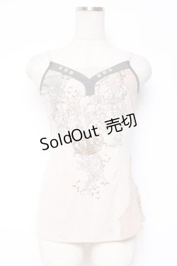 画像1: OZZ ANGELO / プリントキャミソール  ベージュ Y-26-01-05-056-OO-TO-SZ-ZY