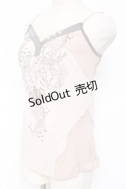 画像2: OZZ ANGELO / プリントキャミソール  ベージュ Y-26-01-05-056-OO-TO-SZ-ZY