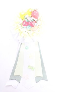 画像1: Memoire de Poupees / ハンドメイドロゼッタ  イエロー Y-26-01-05-011-LO-ZA-SZ-ZY