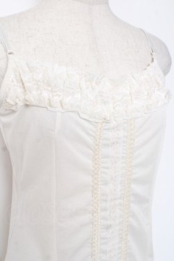 画像4: Ozz oneste / 薔薇×十字刺繍キャミソール  白 Y-26-01-05-057-OO-TO-SZ-ZY