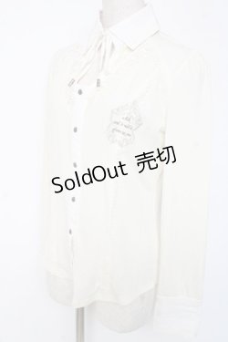 画像2: OZZ ANGELO / 襟付きブラウスプルオーバー  生成り Y-26-01-05-059-OO-BL-SZ-ZY