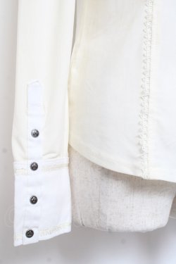 画像4: OZZ ANGELO / 襟付きブラウスプルオーバー  生成り Y-26-01-05-059-OO-BL-SZ-ZY