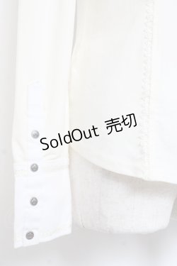 画像4: OZZ ANGELO / 襟付きブラウスプルオーバー  生成り Y-26-01-05-059-OO-BL-SZ-ZY