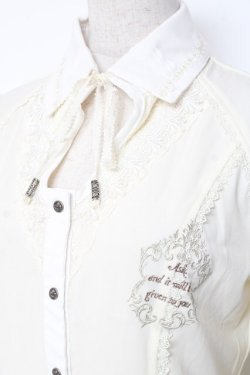 画像5: OZZ ANGELO / 襟付きブラウスプルオーバー  生成り Y-26-01-05-059-OO-BL-SZ-ZY