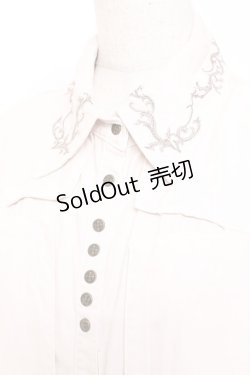 画像6: Ozz Croce / 襟刺繍ロングシャツワンピース  生成り Y-26-01-05-060-OO-OP-SZ-ZY