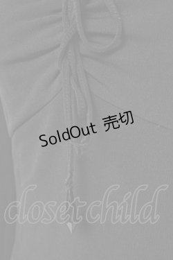 画像5: Ozz Croce / レース切替ギャザースリーブハイネックトップス  黒 Y-26-01-05-061-OO-TO-SZ-ZY