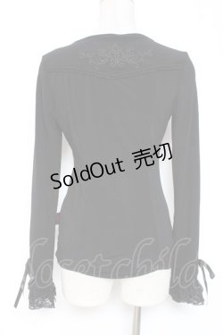 画像2: Ozz Croce / フロント編み上げトップス  黒 Y-26-01-05-062-OO-TO-SZ-ZY