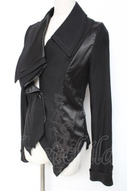 画像2: Ozz Croce / 刺繍入りジャケット  黒 Y-26-01-05-064-OO-JA-SZ-ZY