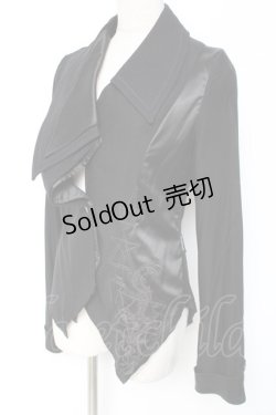 画像2: Ozz Croce / 刺繍入りジャケット  黒 Y-26-01-05-064-OO-JA-SZ-ZY