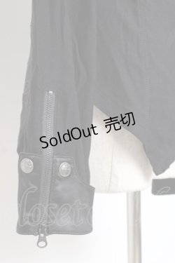 画像4: Ozz Croce / 刺繍入りジャケット  黒 Y-26-01-05-064-OO-JA-SZ-ZY