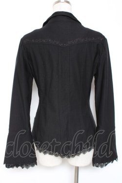 画像3: Ozz oneste / レースデザインテーラードジャケット  黒 Y-26-01-05-066-OO-JA-SZ-ZY