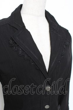 画像6: Ozz oneste / レースデザインテーラードジャケット  黒 Y-26-01-05-066-OO-JA-SZ-ZY