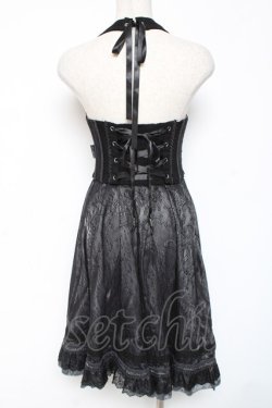 画像3: Ozz oneste / はしごレースロングビスチェ  黒 Y-26-01-05-067-OO-JA-SZ-ZY