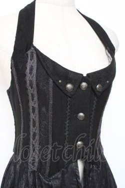 画像5: Ozz oneste / はしごレースロングビスチェ  黒 Y-26-01-05-067-OO-JA-SZ-ZY