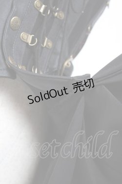 画像7: Ozz oneste / 2WAYアシンメトリーコルセット  黒 Y-26-01-05-069-OO-SK-SZ-ZY