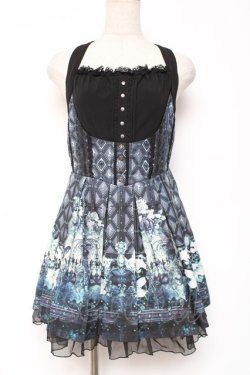 画像1: Ozz oneste / マスカレード柄ジャンスカ  グレー Y-26-01-05-070-OO-OP-SZ-ZY