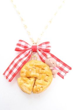画像1: Kawaii Stars / アップルパイネックレス   Y-26-01-05-015-LO-AC-SZ-ZY