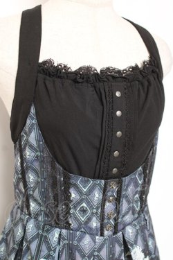 画像5: Ozz oneste / マスカレード柄ジャンスカ  グレー Y-26-01-05-070-OO-OP-SZ-ZY