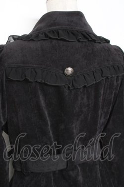 画像4: ALGONQUINS / コーディロイWボタンロングジャケット 1 黒 Y-26-01-05-075-AL-JA-SZ-ZY