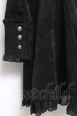 画像5: ALGONQUINS / コーディロイWボタンロングジャケット 1 黒 Y-26-01-05-075-AL-JA-SZ-ZY