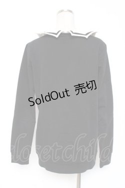 画像2: HELL CAT PUNKS / 棺桶ワッペンポケット衿付きカーディガン F 黒 Y-26-01-05-076-PU-TO-SZ-ZY