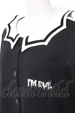 画像3: HELL CAT PUNKS / 棺桶ワッペンポケット衿付きカーディガン F 黒 Y-26-01-05-076-PU-TO-SZ-ZY