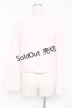 画像2: BABY, THE STARS SHINE BRIGHT / BABYハート刺繍カットソーカーディガン  ピンク Y-26-01-05-077-BA-TO-SZ-ZY