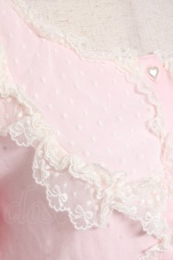 画像4: BABY, THE STARS SHINE BRIGHT / BABYハート刺繍カットソーカーディガン  ピンク Y-26-01-05-077-BA-TO-SZ-ZY