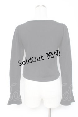 画像3: BABY, THE STARS SHINE BRIGHT / リボンモチーフプリントカーディガン  黒 Y-26-01-05-078-BA-TO-SZ-ZY