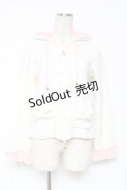 画像1: Angelic Pretty / プリンセスデコレーションパーカー  白 Y-26-01-05-080-AP-TO-SZ-ZY