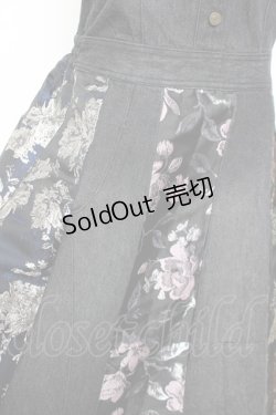 画像5: axes femme / パッチワーク風ジャンスカ M 黒 Y-26-01-05-083-AX-OP-SZ-ZY