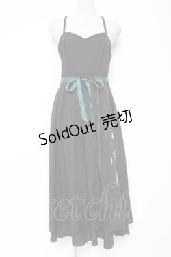 画像1: axes femme / チャイナ風刺繍キャミワンピース F 黒 Y-26-01-05-084-AX-OP-SZ-ZS