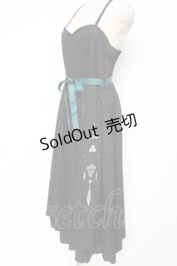 画像2: axes femme / チャイナ風刺繍キャミワンピース F 黒 Y-26-01-05-084-AX-OP-SZ-ZS