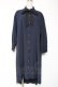 画像1: axes femme / フィッシュテールシャツワンピース F 紺 Y-26-01-05-085-AX-OP-SZ-ZY (1)