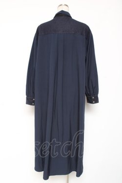 画像2: axes femme / フィッシュテールシャツワンピース F 紺 Y-26-01-05-085-AX-OP-SZ-ZY