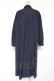 画像2: axes femme / フィッシュテールシャツワンピース F 紺 Y-26-01-05-085-AX-OP-SZ-ZY (2)