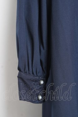 画像3: axes femme / フィッシュテールシャツワンピース F 紺 Y-26-01-05-085-AX-OP-SZ-ZY