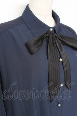 画像4: axes femme / フィッシュテールシャツワンピース F 紺 Y-26-01-05-085-AX-OP-SZ-ZS (4)